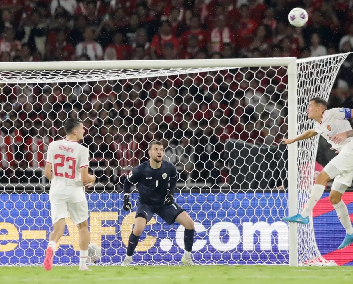Timnas Indonesia Takluk 1-2 dari China di Kualifikasi Piala Dunia 2026