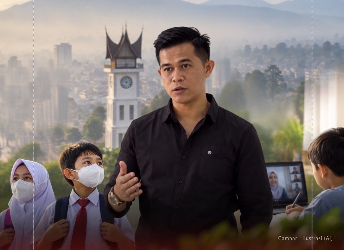 Suara Andi Sultan Didengar, Pemko Bukittinggi Lindungi Pelajar dari Kabut Asap