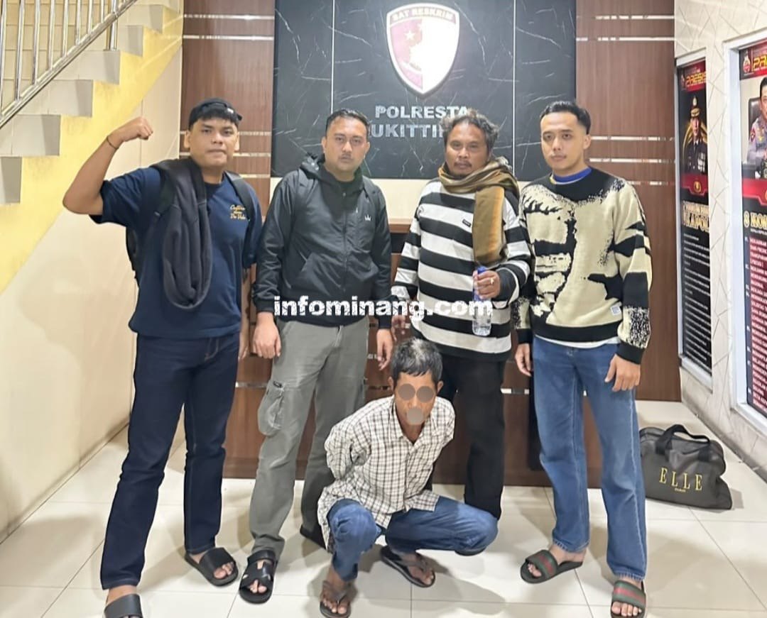 Cabuli Anak Kandung Berulang Kali Sejak 2023, Seorang Pria Ditangkap Tim Opsnal Polresta Bukittinggi