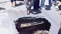 Sempat Diperbaiki, Jalan Menuju RSUD Sawahlunto Kembali Amblas
